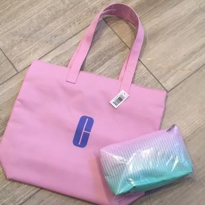 🆕 Clinique Samples with makeup and tote bags